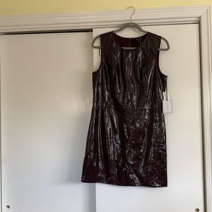 1. State Patent Faux Leather Oxblood Dress - Size 12